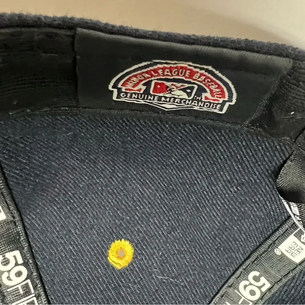 Professional Wool New Era On Field Baseball Hat Lake County Captains Game Used